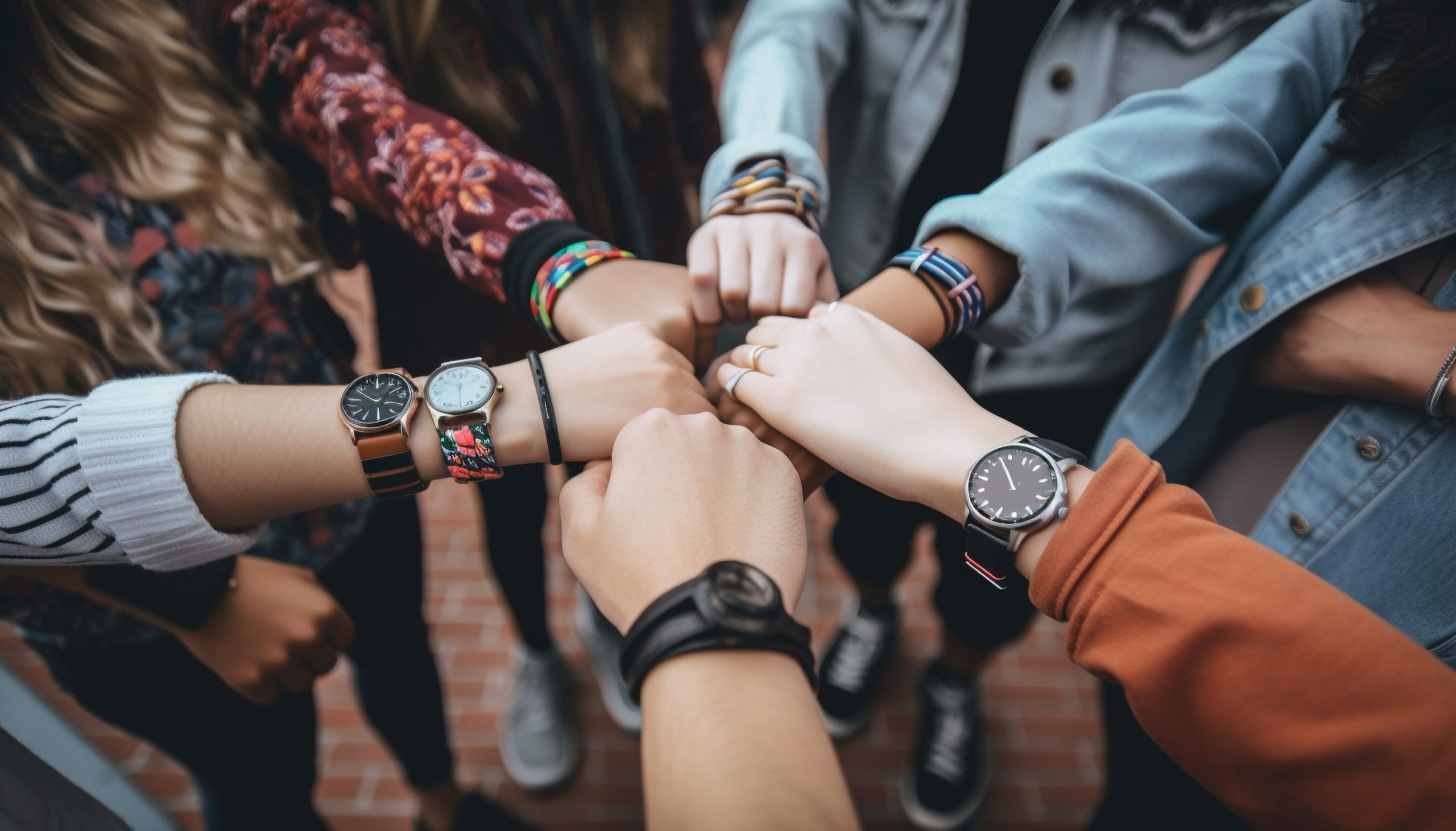 A diverse group smiles, teamwork leads success generated by AI